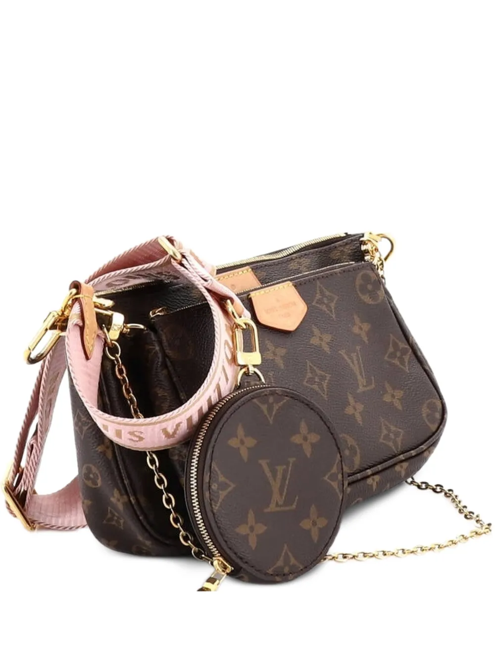 Louis Vuitton Pre-Owned Multi Pochette Accessoires Monogram Canvas crossbody bag - Marrone