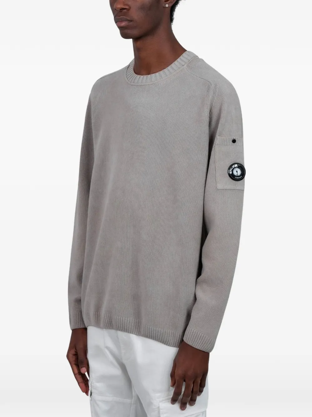 C.P. Company crew-neck long-sleeve sweater - Grijs