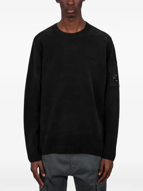 C.P. Company cotton chenille crewneck Lens sweater
