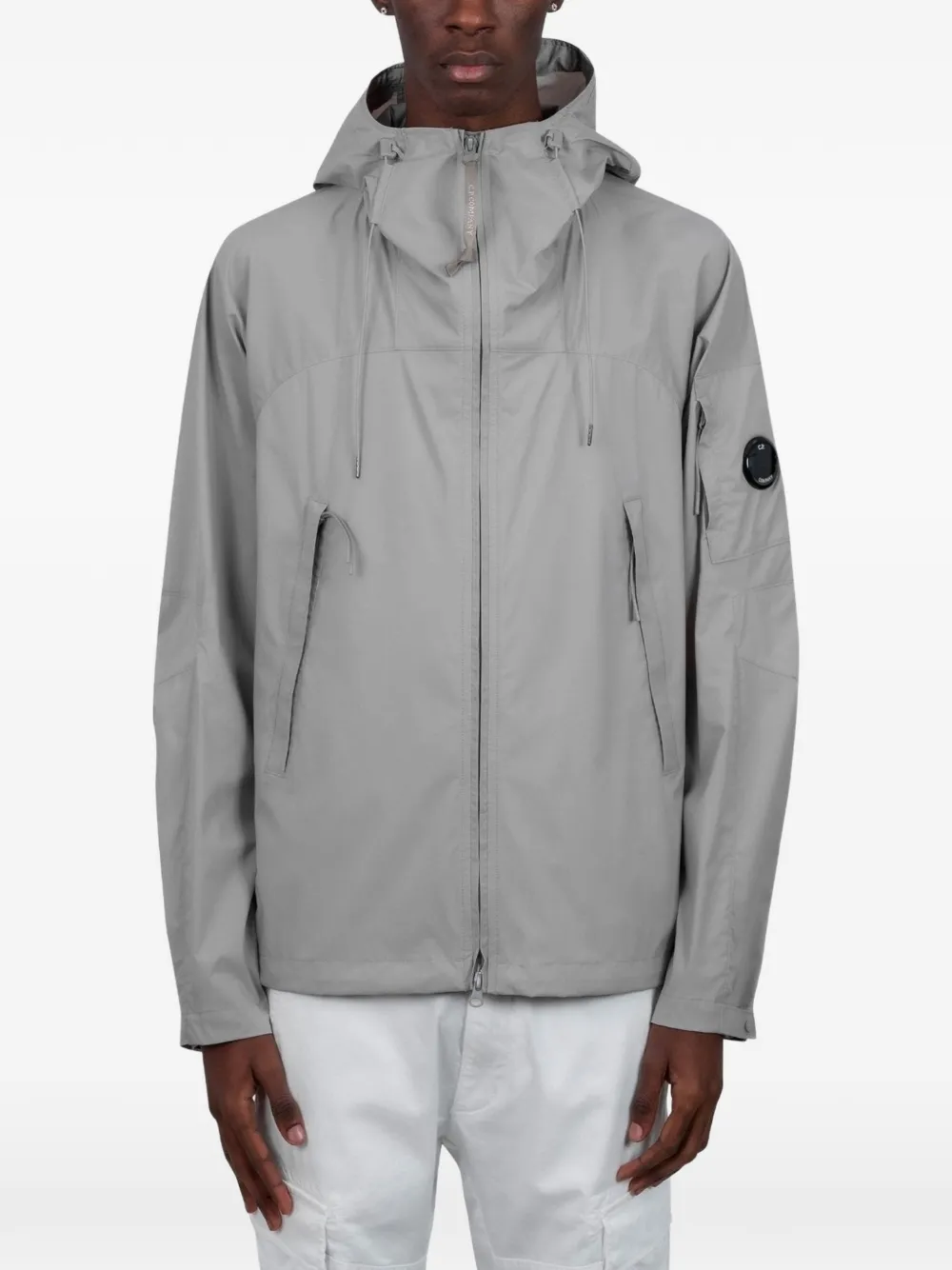 C.P. Company zip-up hooded jacket - Grigio