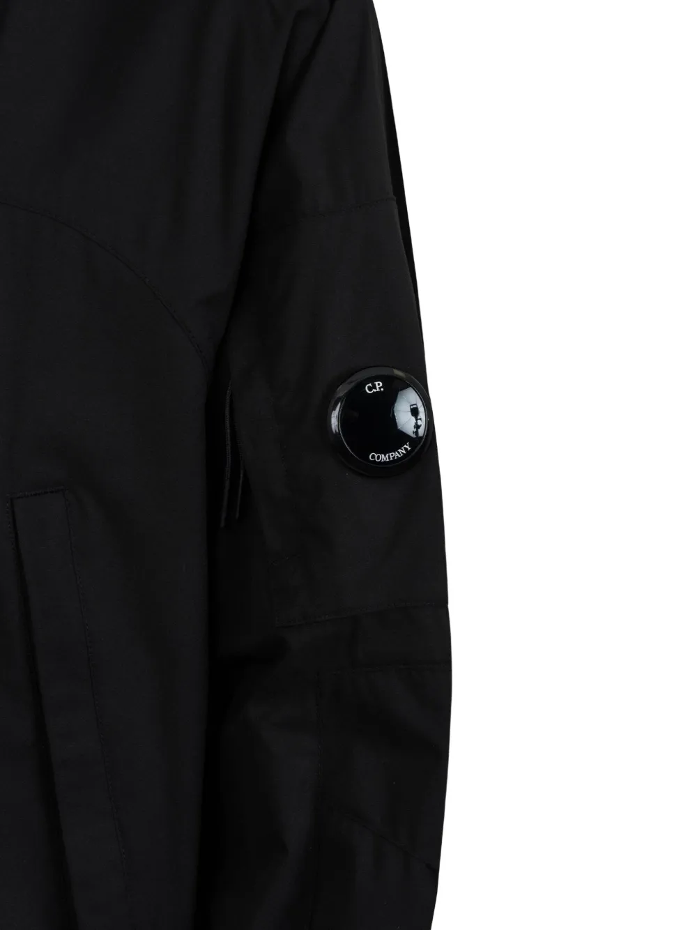 C.P. Company Pro-Tek Lens jack met capuchon Zwart