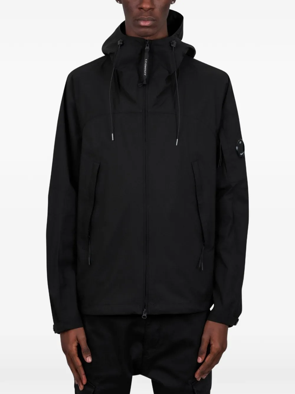 C.P. Company long-sleeve hooded jacket - Nero