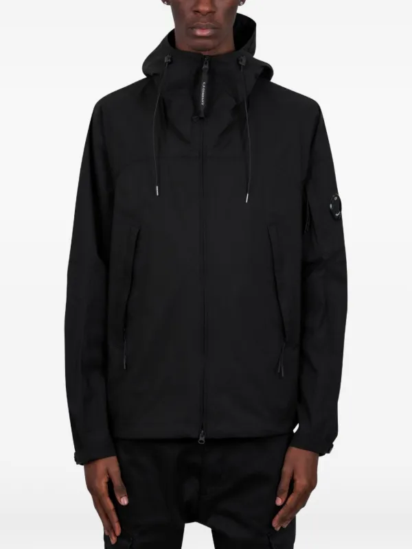 C.P. Company Pro-Tek Hooded Lens Jacket | Black | FARFETCH ID