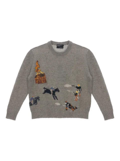 Enfants Riches Déprimés Come Live With Me Pullover mit grafischem Print