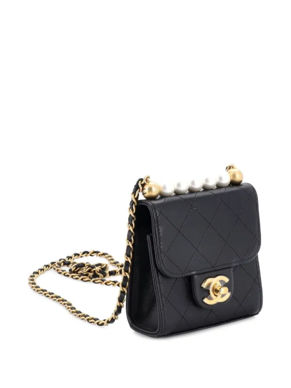 CHANEL Pre-Owned シック パールズ フラップ クラッチ ウィズ チェーン 