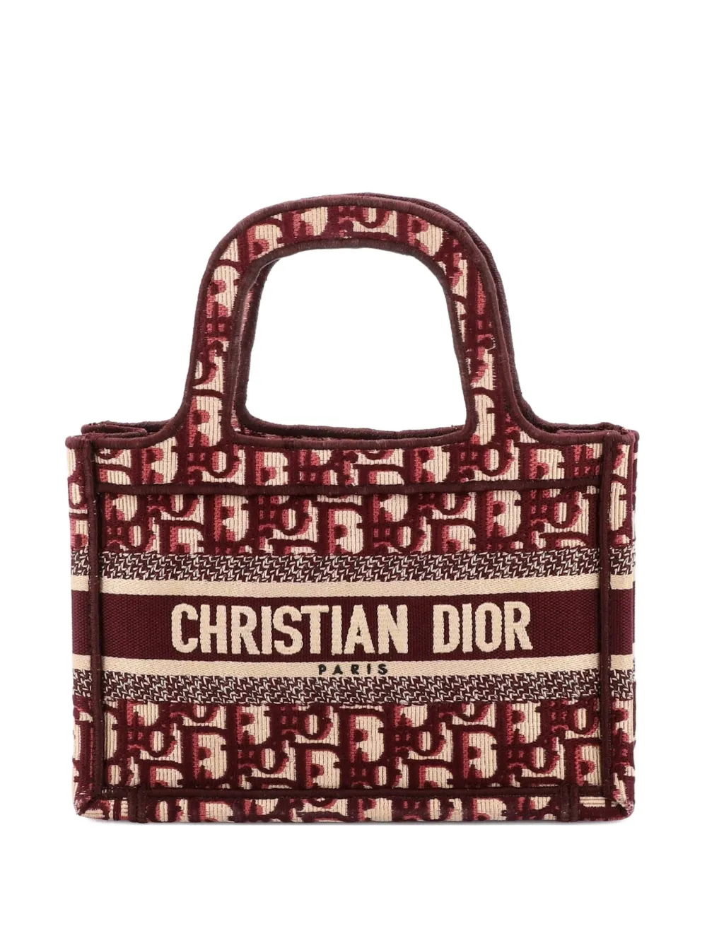 Christian Dior Pre-Owned Book Oblique Canvas Mini tote bag - Rosso