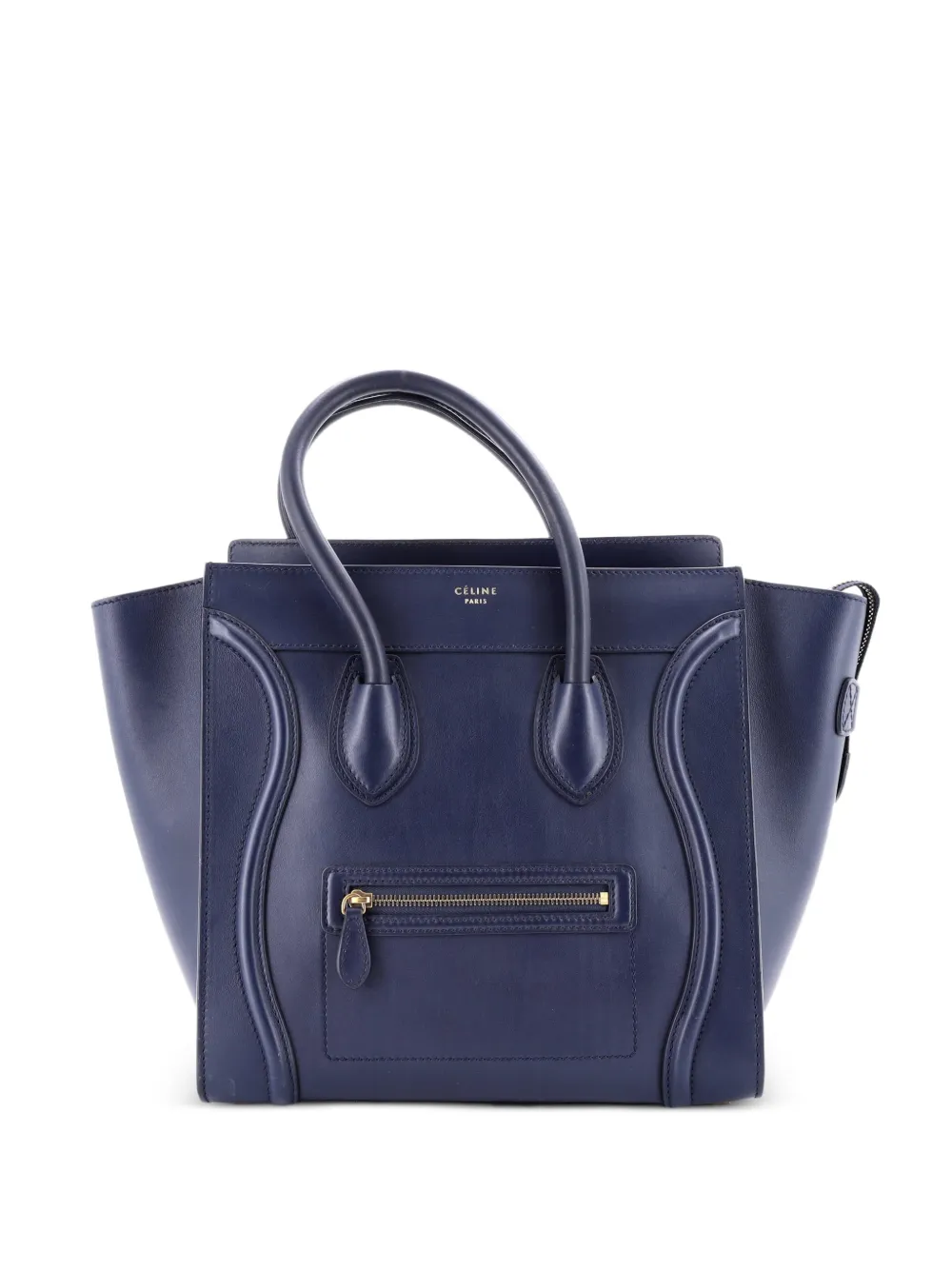 Celine Pre-Owned Luggage Bag Smooth Leather Mini tote bag - Blu