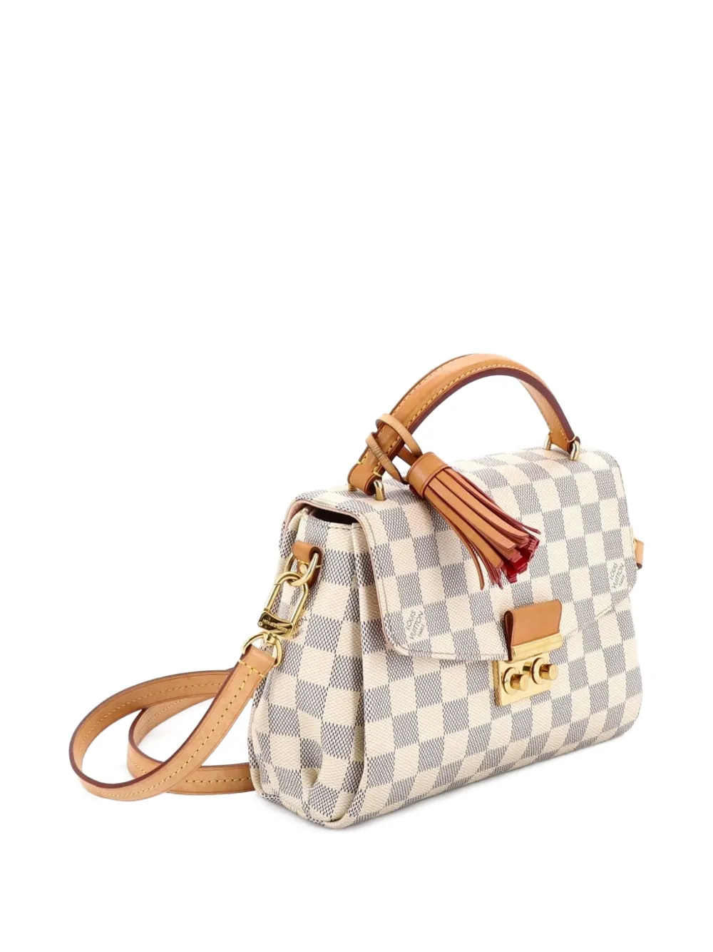 Louis Vuitton Pre-Owned Croisette Handbag Damier crossbody bag - Bianco