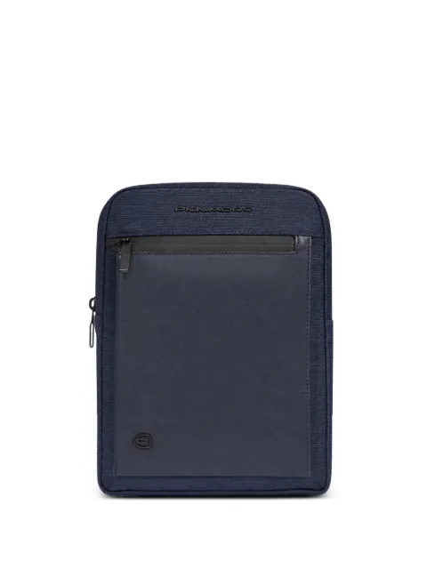 PIQUADRO logo-plaque panelled backpack