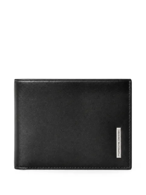 PIQUADRO logo-plaque bifold wallet