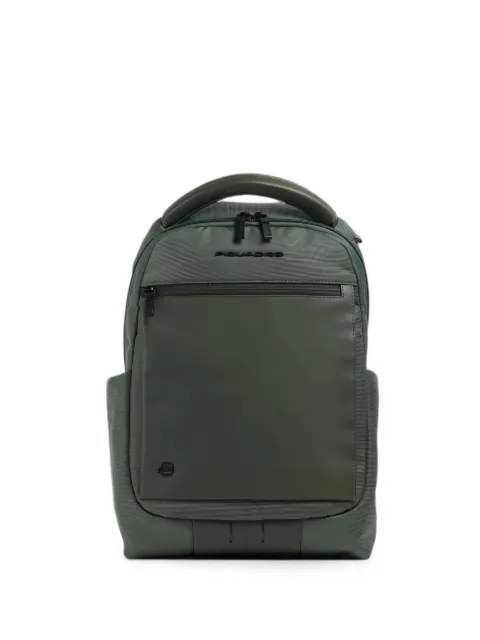 PIQUADRO logo-plaque panelled backpack