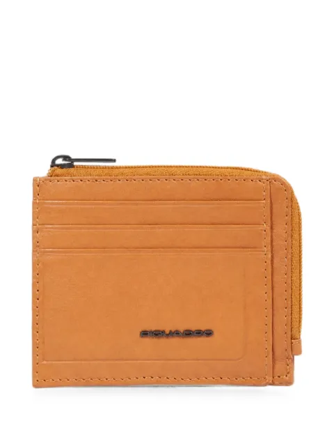 PIQUADRO logo-plaque zip-around wallet