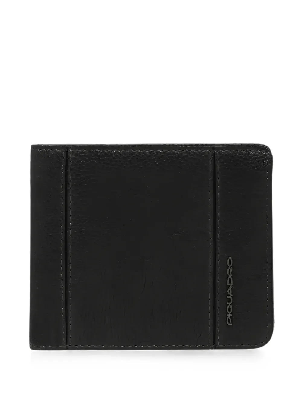 PIQUADRO Portemonnaie mit Logo-Schild - Schwarz