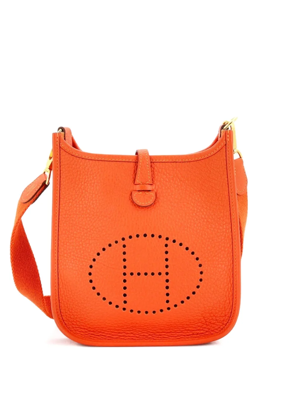 Hermès Pre-Owned Evelyne Bag Gen III Clemence TPM crossbody bag - Orange