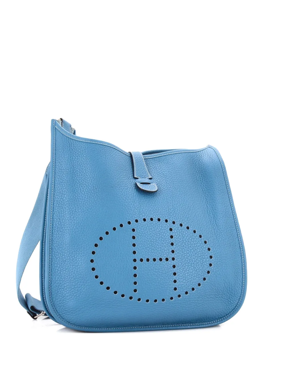 Hermès Pre-Owned Evelyne Bag Gen III Clemence GM crossbody bag - Blue