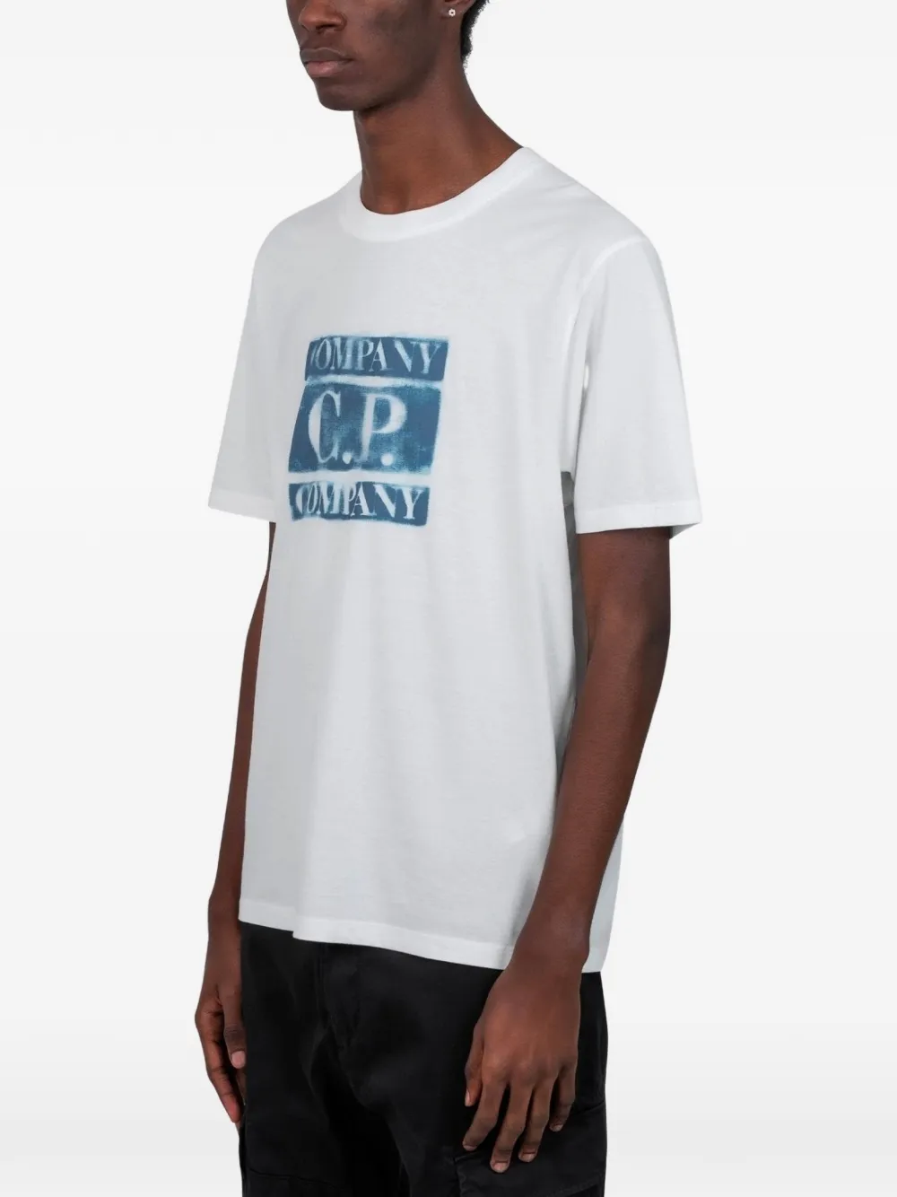 C.P. Company logo-detail short-sleeve T-shirt - Wit