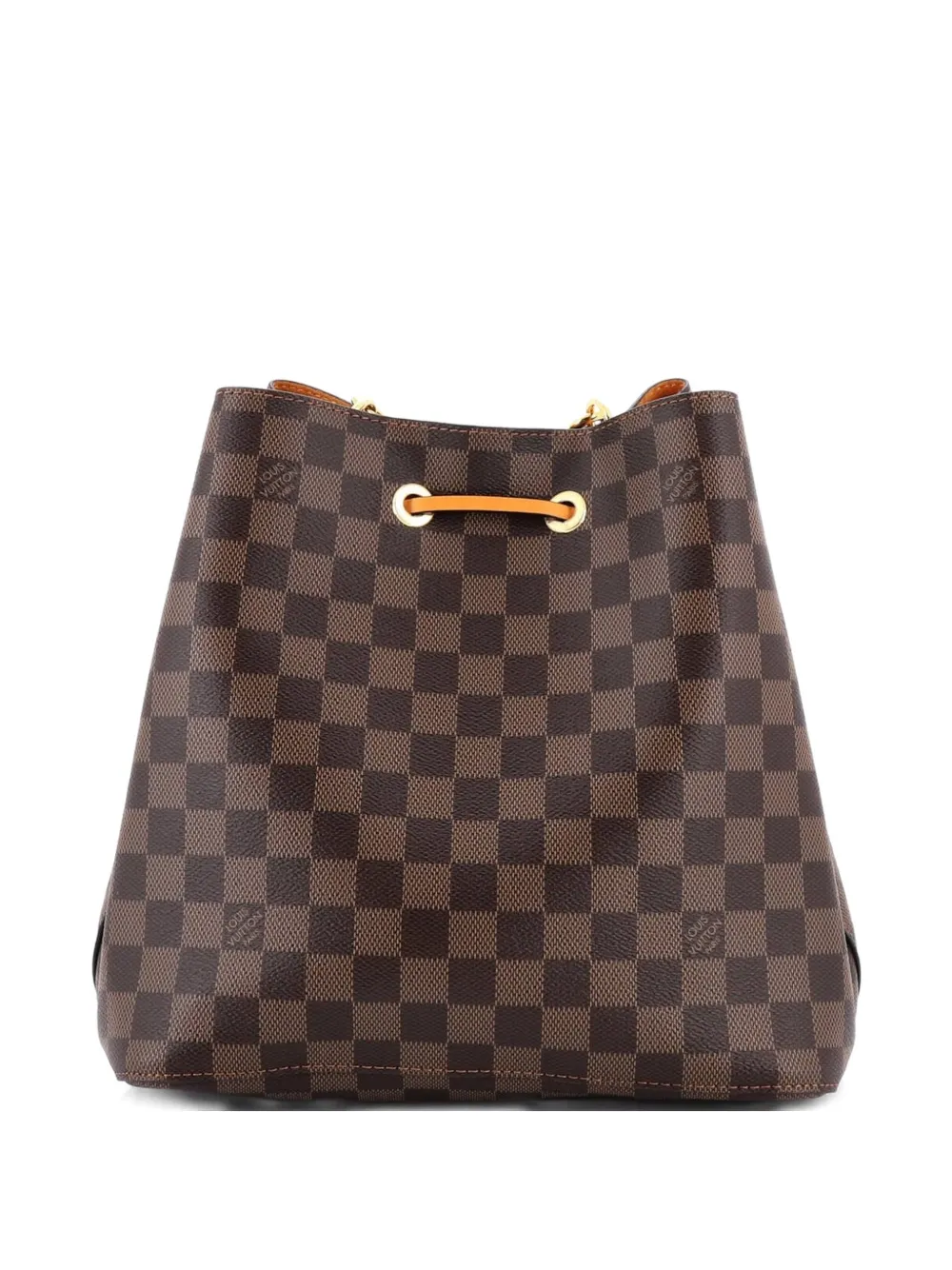Louis Vuitton Pre-Owned NeoNoe Handbag Damier with Leather MM bucket bag - Brown