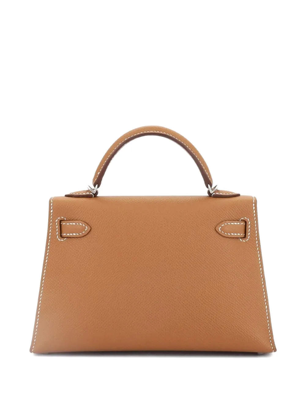 Hermès Pre-Owned Kelly Mini II Bag Brown Epsom with Palladium Hardware 20 satchel | Pre-Owned | Image 2