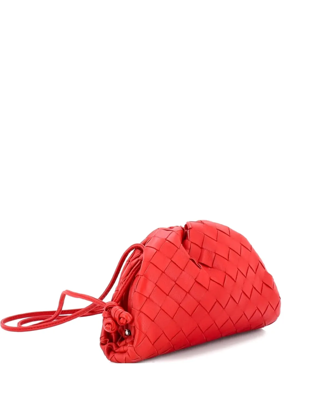 Bottega Veneta Pre-Owned The Pouch Intrecciato Nappa Mini crossbody bag - Rosso