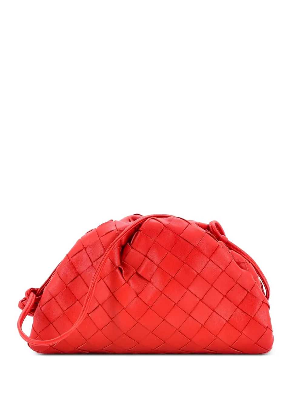 Bottega Veneta Pre-Owned The Pouch Intrecciato Nappa Mini crossbody bag - Rosso