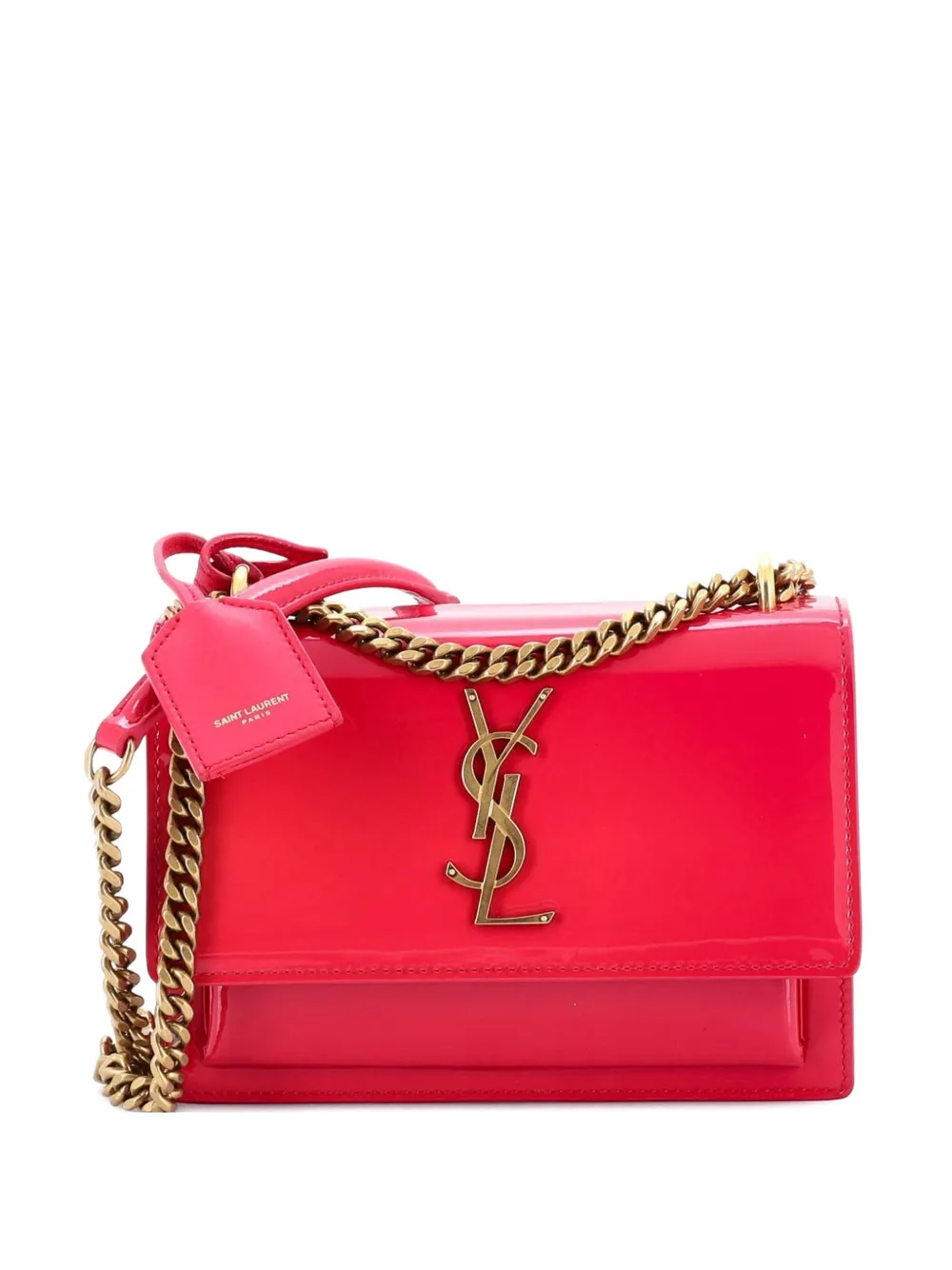 Saint Laurent Pre-Owned Sunset Patent Small crossbody bag - Rosa