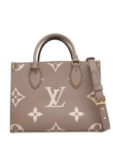 Louis Vuitton Pre-Owned 2021-2025 Bicolor Monogram Empreinte Giant OnTheGo PM satchel