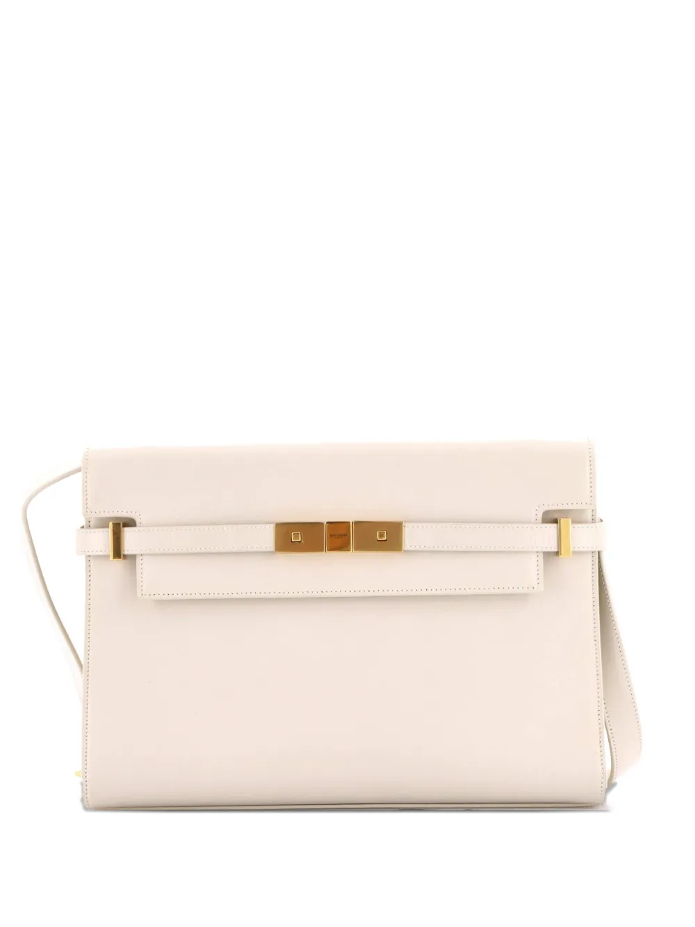 Saint Laurent Pre-Owned Manhattan axelväska i läder | vit | Image 1