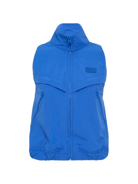 pushBUTTON zip-up gilet