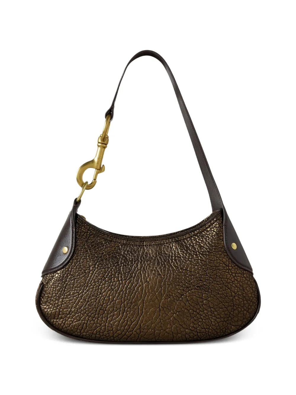 Mulberry small Hackney textured shoulder bag - Marrone