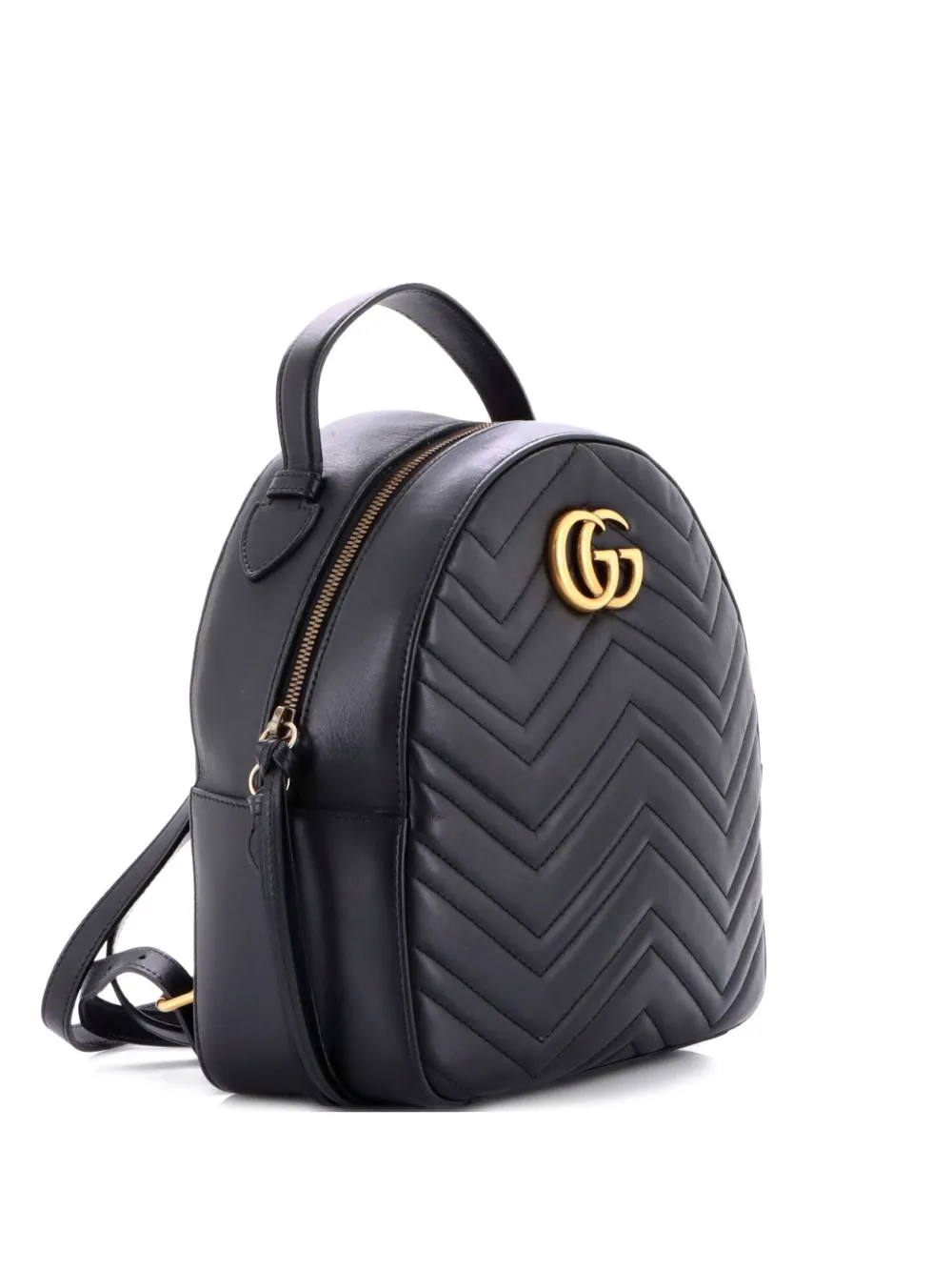 Gucci Pre-Owned GG Marmont Matelasse Leather Small backpack - Black