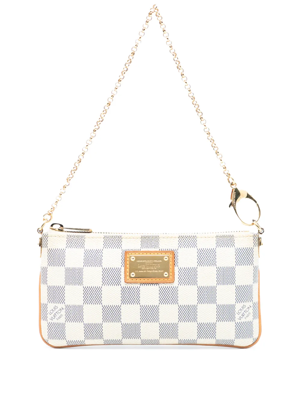 Louis Vuitton Pre-Owned 2015 Damier Azur Pochette Milla MM handbag - Bianco
