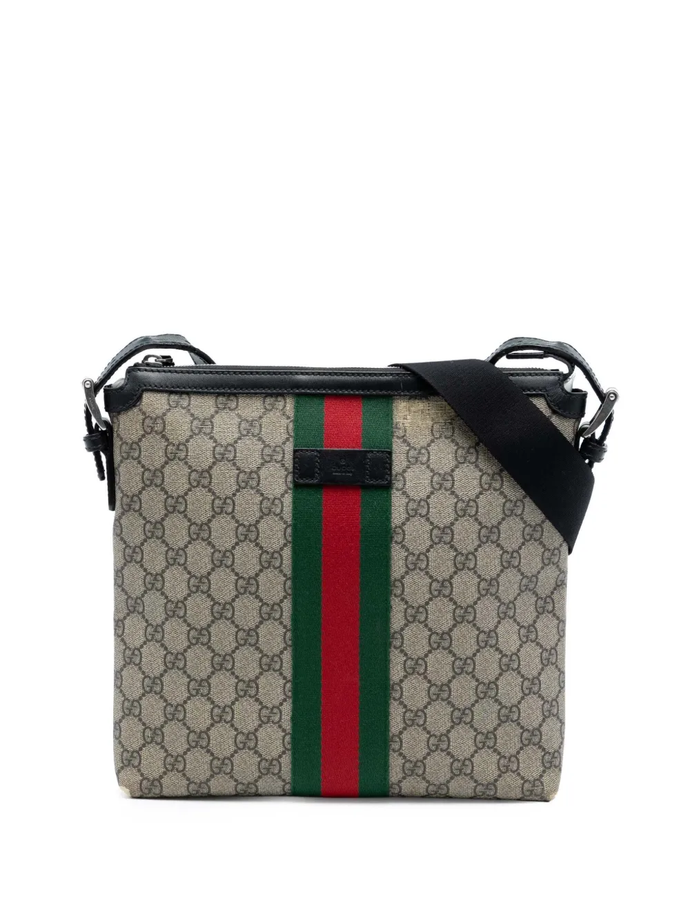 Gucci Pre-Owned 2016-2025 GG Supreme Web crossbody bag - Marrone