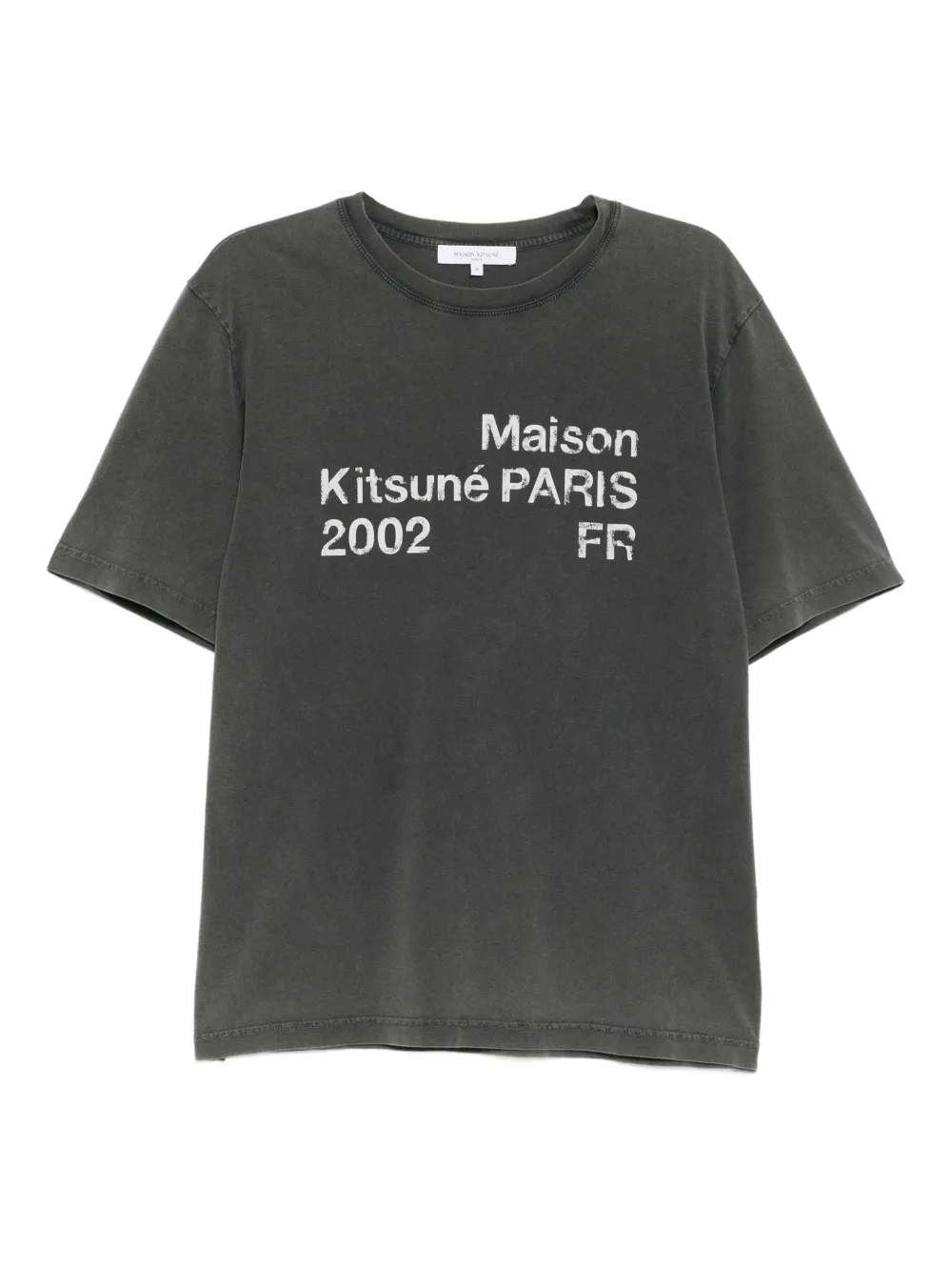 Maison Kitsuné 2002 faded T-shirt - Grigio