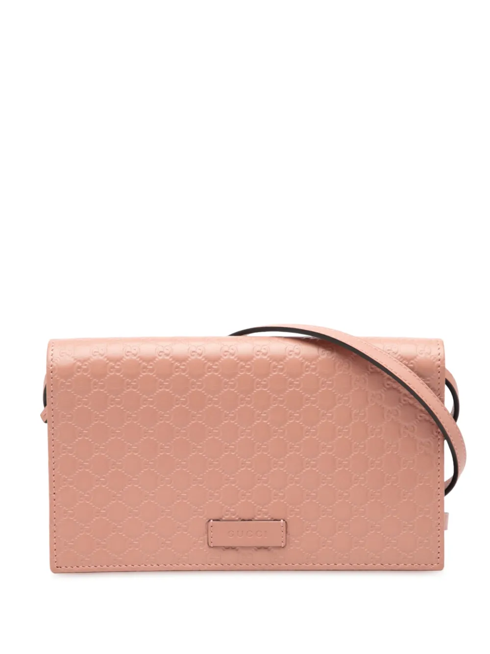 Gucci Pre-Owned 2000-2015 Microguccissima Wallet on Strap crossbody bag - Rosa