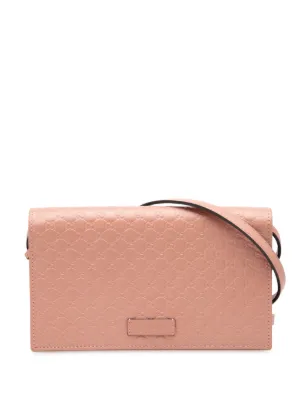 Gucci Pre-Owned 2016-2026 マイクログッチシマ ウォレットオン