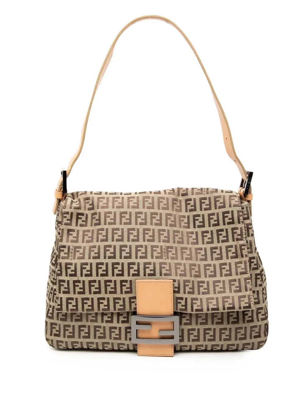 Fendi Pre-Owned 2000-2010 Zucchino Canvas Mamma Forever shoulder bag - Marrone