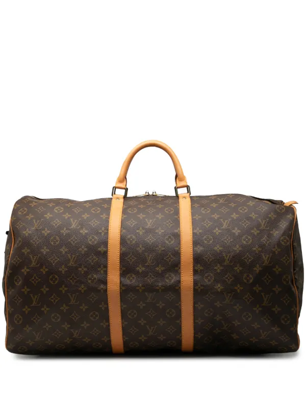 ルイヴィトン キーポルモノグラム 1991年製 フランス製 ボストンバッグ刻印有 Louis Vuitton Pre-Owned 1991 モノグラム キーポル 60 ボストンバッグ