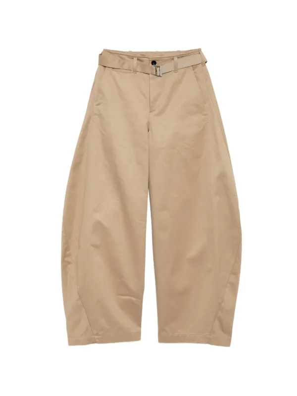 Sacai Belt-loop Ring-belt Trousers in Neutrals