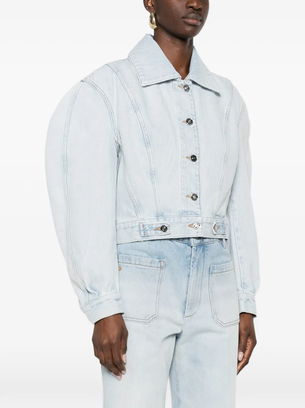 Givenchy Cocoon jack van lichtblauw denim
