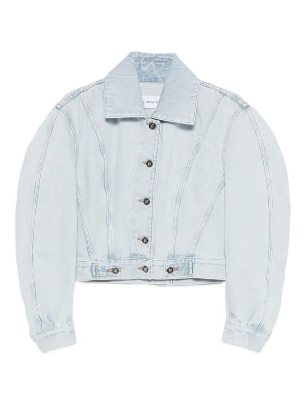 Givenchy Back-to-front Cocoon Jacket in Light Blue Denim