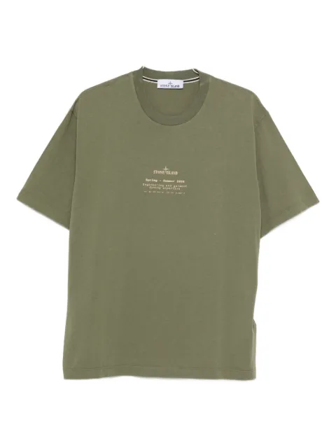 Stone Island playera con logo estampado