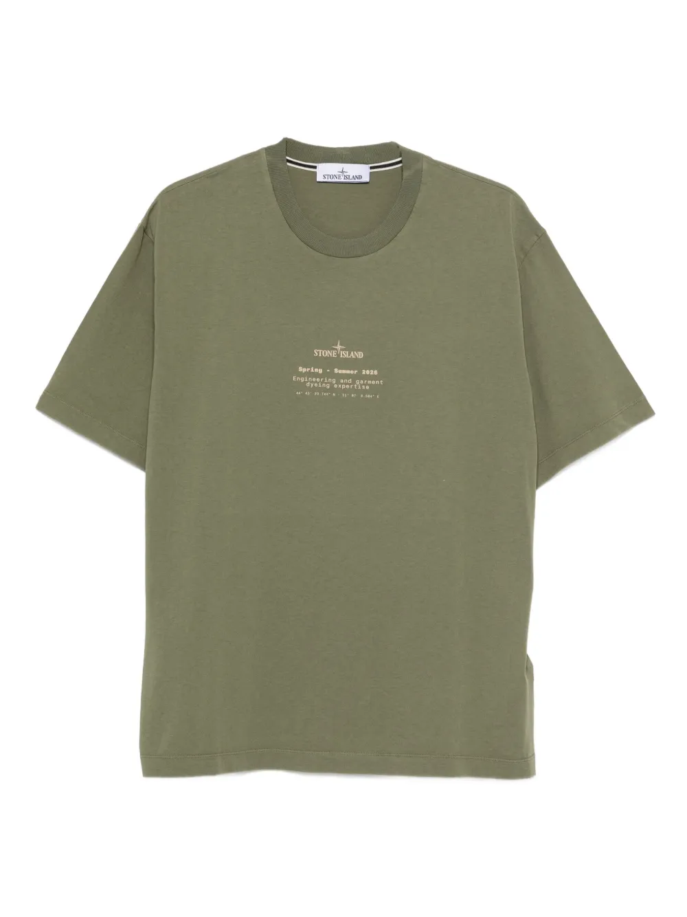 Stone Island logo-print T-shirt - Verde