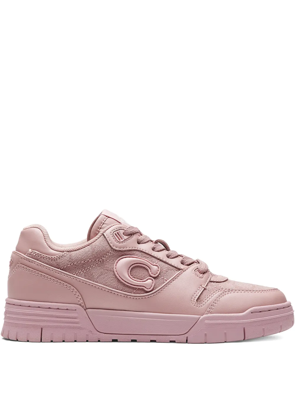 Coach Sneakers mit Logo-Applikation - Rosa