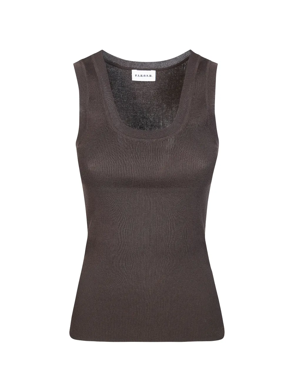 P.A.R.O.S.H. ribbed tank top - Marrone