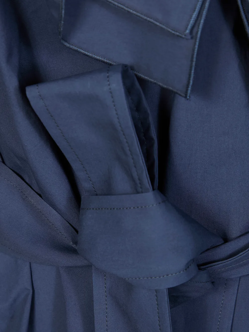  P.a.r.o.s.h. Ruffled Belted Blouse - Blue 