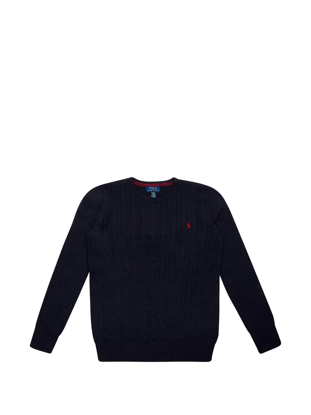 POLO RALPH LAUREN KIDS logo-detail crew-neck sweater - Blu