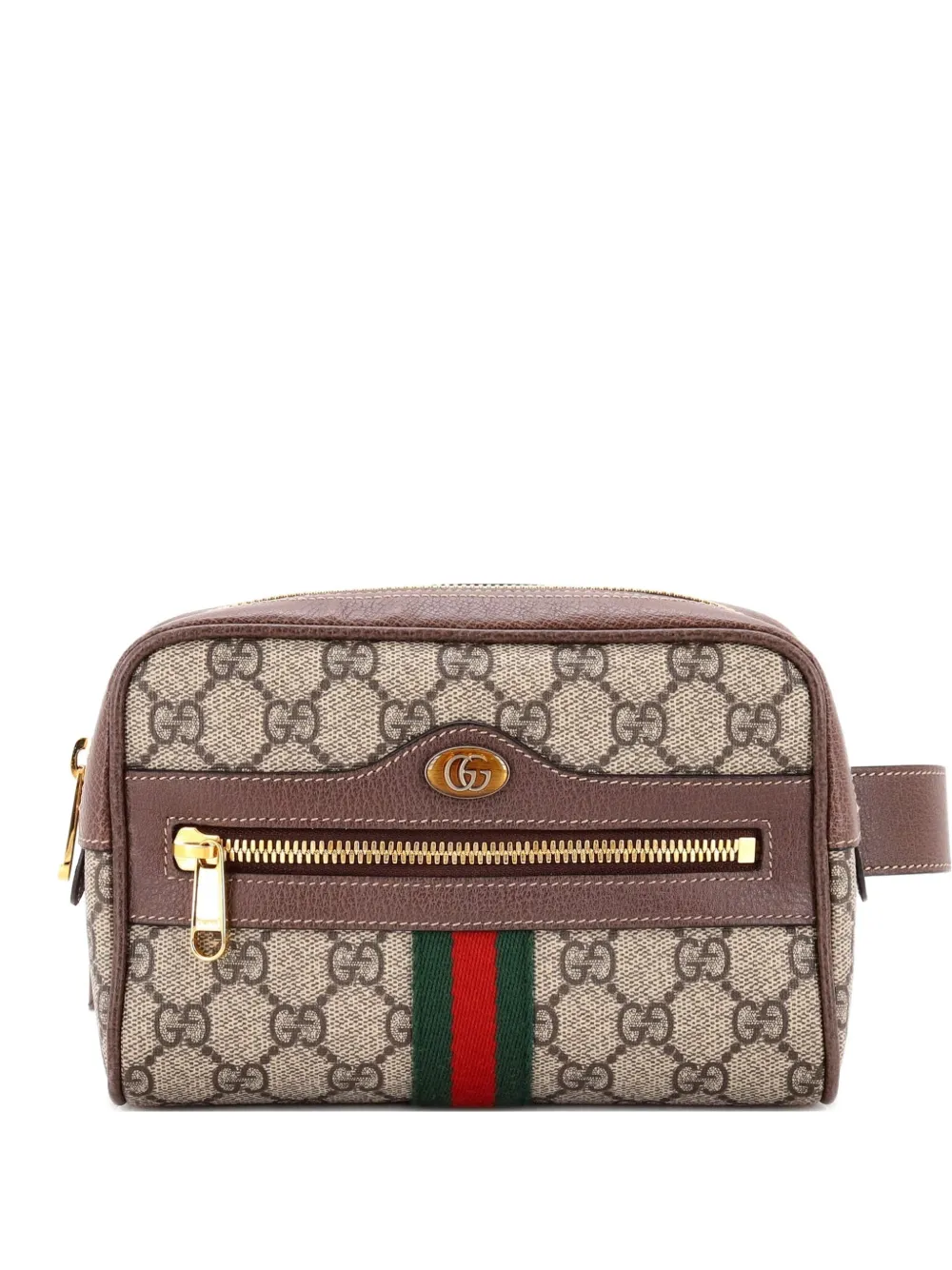 Gucci Pre-Owned Marsupio Ophidia piccolo in tela cerata GG - Marrone