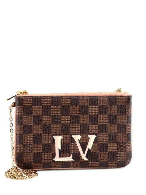 Louis Vuitton Pre-Owned Double Zip Pochette Damier clutch bag