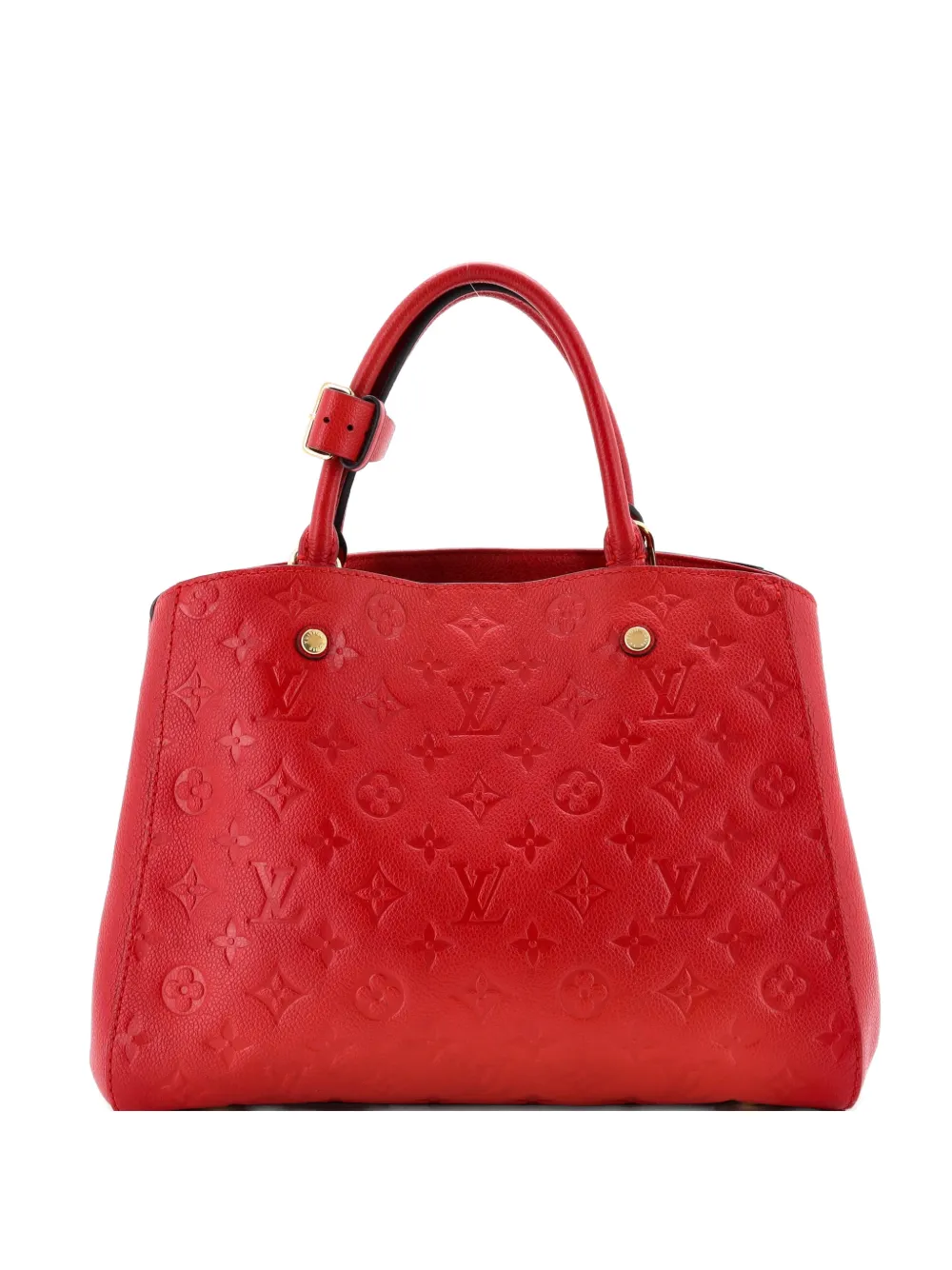 Louis Vuitton Pre-Owned Montaigne Handbag Monogram Empreinte Leather MM satchel - Rosso