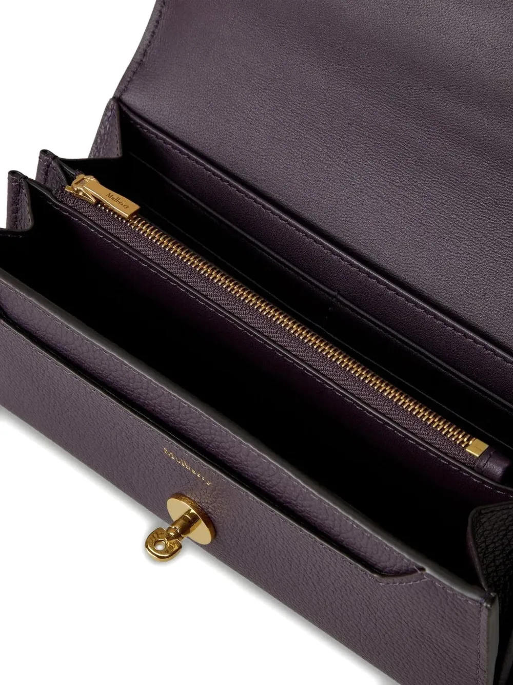  Mulberry Roxanne Turnlock Wallet - Purple 